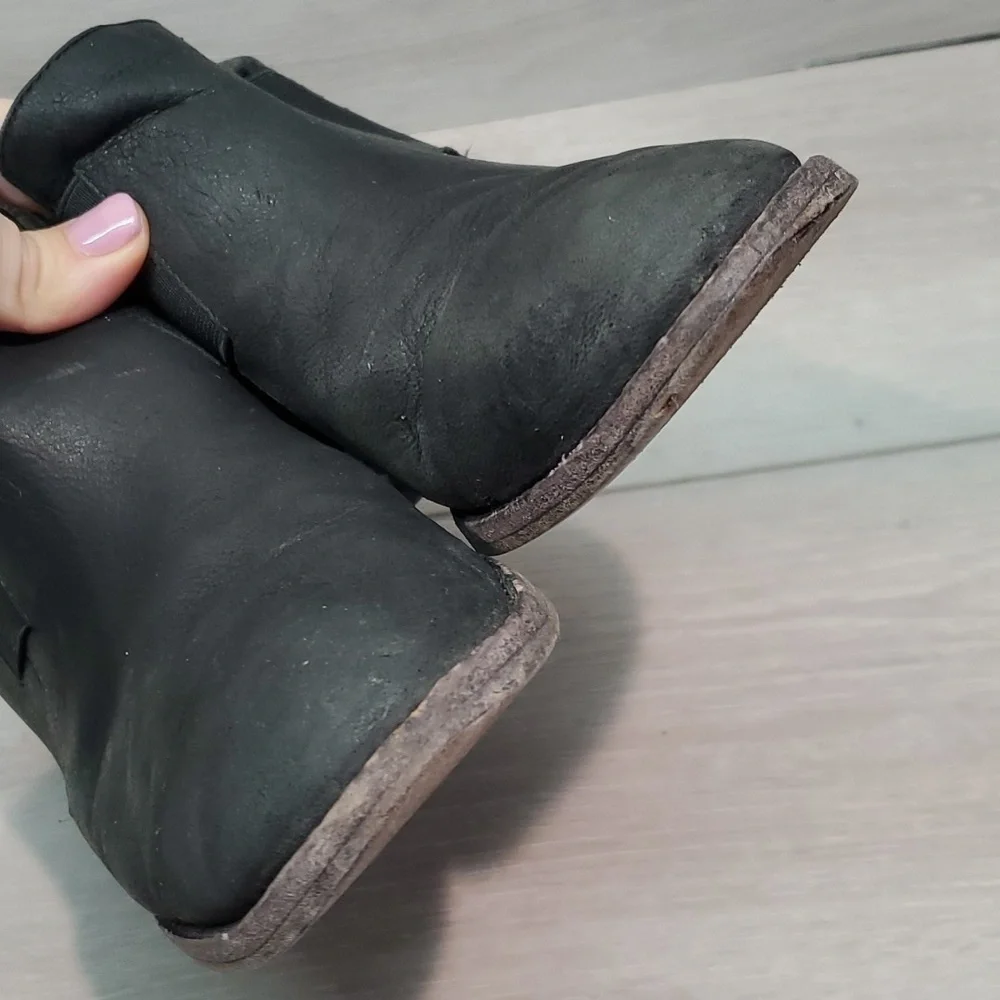 Eileen Fisher Women Ankle Leather Heels Boots shoes sz 6